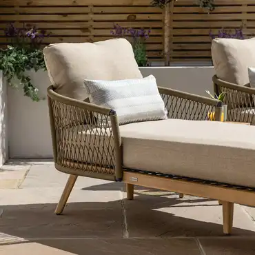 Bali Rope Weave Sunlounger Set - image 3