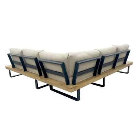 Bali Wood Platform Corner Sofa Set - image 2