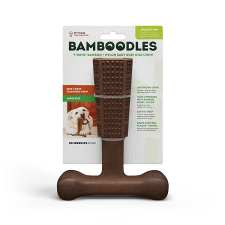 BAMBOODLES LARGE T-BONE BEEF FLAVOUR