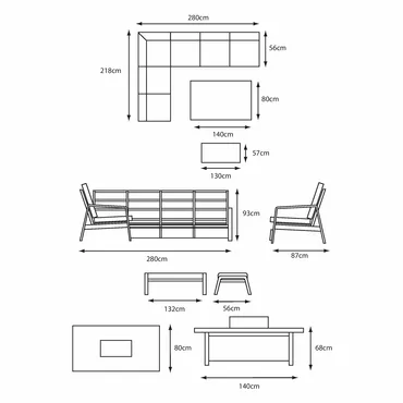 Barcelona Modular Dining Set - image 3