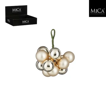 Bauble Glass Cream D2cm