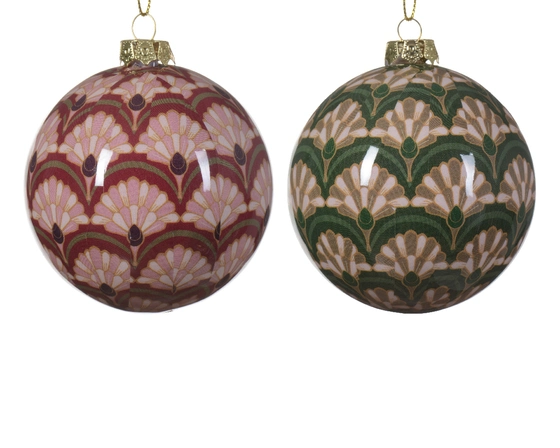 Bauble Polyfoam 2col Ass