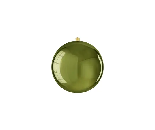 Bauble Unbreakable D. Green Shiny D15cm