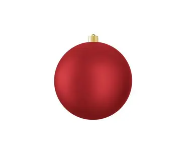 Bauble Unbreakable Red Matt D20cm