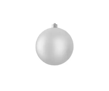 Bauble Unbreakable Silver Matt D15cm