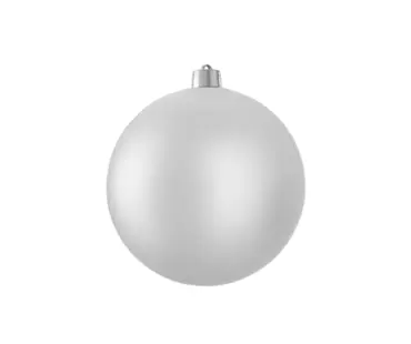 Bauble Unbreakable Silver Matt D20cm