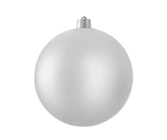 Bauble Unbreakable Silver Matt D25cm