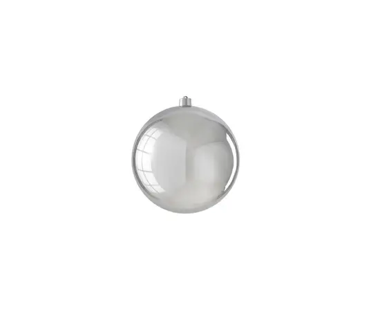 Bauble Unbreakable Silver Shiny D15cm