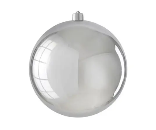 Bauble Unbreakable Silver Shiny D25cm
