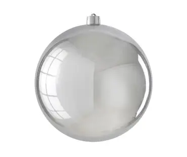 Bauble Unbreakable Silver Shiny D25cm
