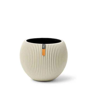 Beige Vase Ball Groove Xs