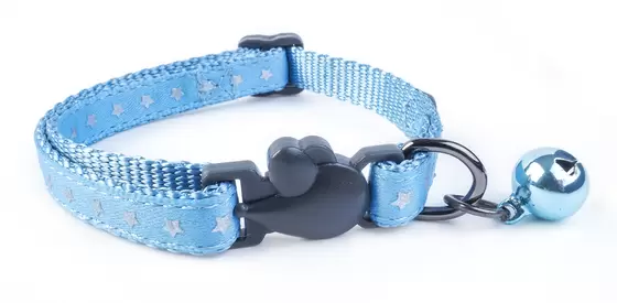 Blue Starry Shiny Adjustable Wonderlust Cat Collar