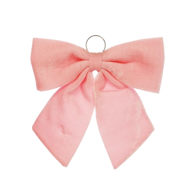 Blush Pink Velvet Bow 44cm