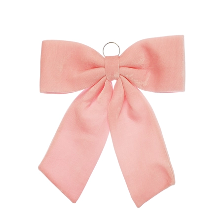 Blush Pink Velvet Bow 60cm 