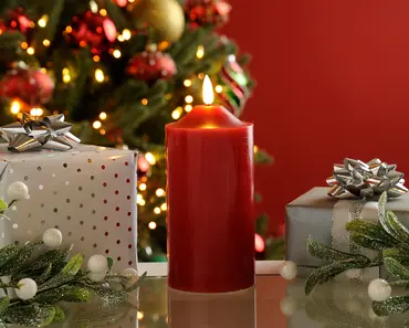 Bo Wax Firefly Candle With Timer - Red (15cm) - image 2