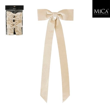 Bow Cream 4 Pieces H 48cm