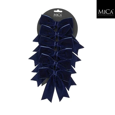 Bow D. Blue 6 Pieces  L12cm x W14cm