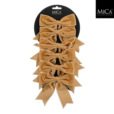 Bow Gold 6 Pieces L12cm x W14cm