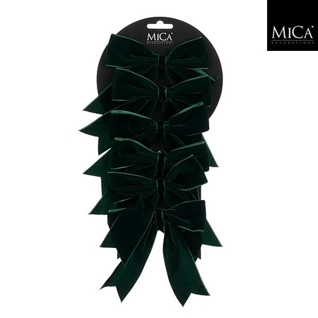 Bow Green 6 Pieces  L12cm x W14cm