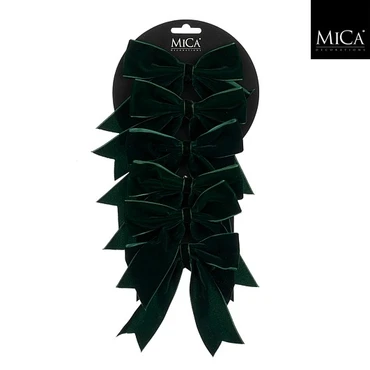 Bow Green 6 Pieces  L12cm x W14cm