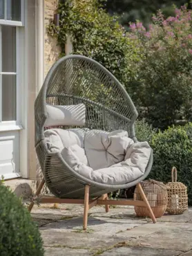 Bramblecrest Helsinki Cocoon Chair Fern Green - image 2