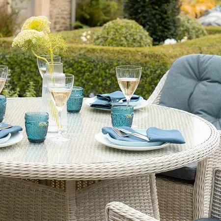 Bramblecrest Monterey 4 Seat Round Dining Set  Dove Grey - image 3