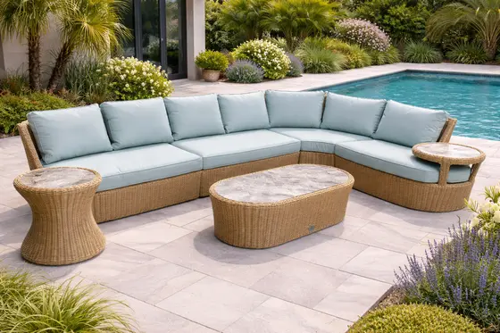 Britannia Corner Sofa Set with Connected Side Table - image 2