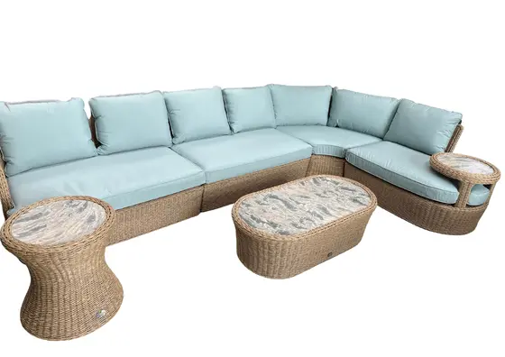 Britannia Corner Sofa Set with Connected Side Table - image 1
