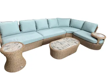 Britannia Corner Sofa Set with Connected Side Table - image 1