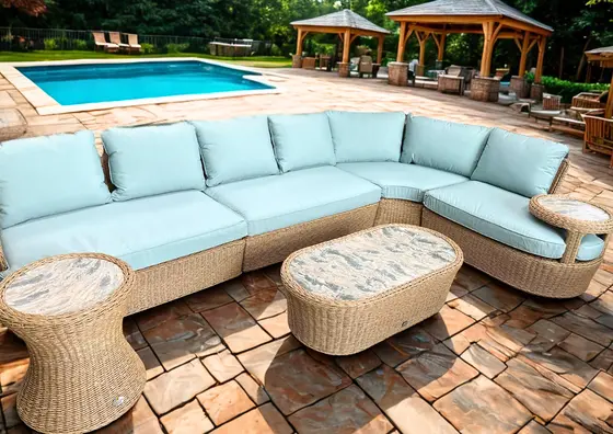 Britannia Corner Sofa Set with Connected Side Table - image 2