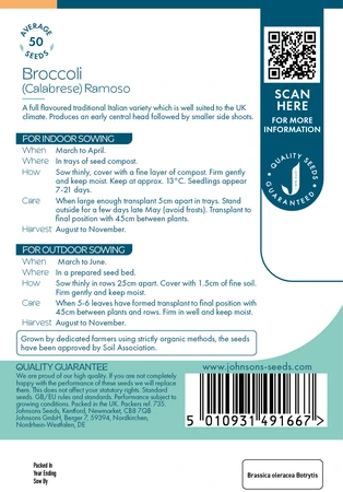 Broccoli (Calabrese) Ramoso Org - image 2