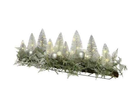 Brush Tablepiece Snowy Micro Led Bo Indoor - image 1