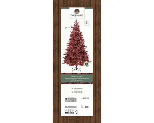 Burgundy Fir Flock 7 ft - image 2