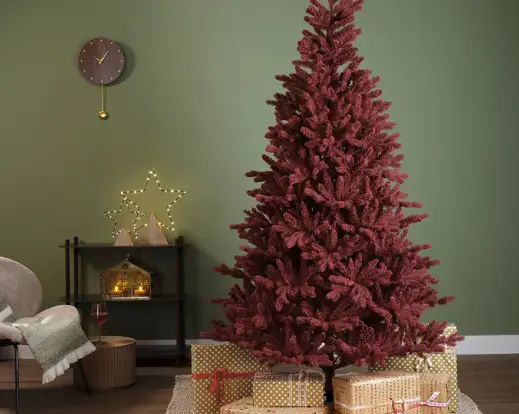 Burgundy Fir Flock 7 ft - image 6
