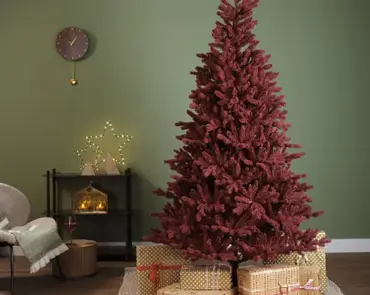 Burgundy Fir Flock 7 ft - image 6