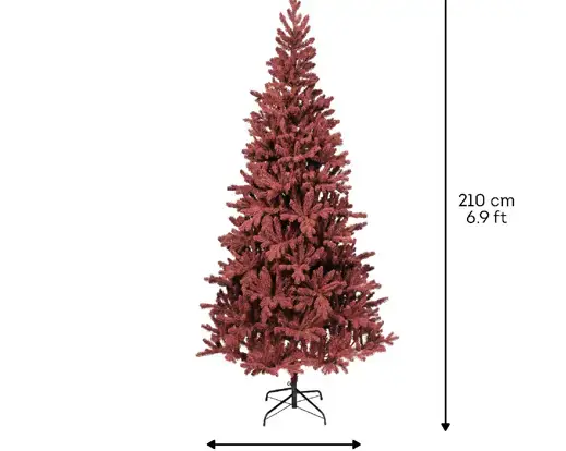 Burgundy Fir Flock 7 ft - image 7