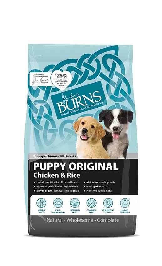 Burns puppy feeding guide hotsell