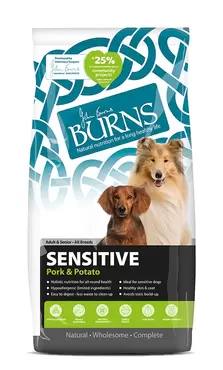 Burns Sensitive With Pork 12kg
