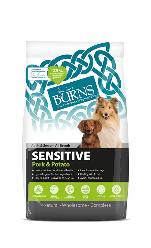 Burns Sensitive With Pork 6kg