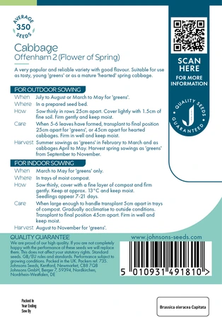 Cabbage Offenham 2 (Flower Of Spring) - image 2