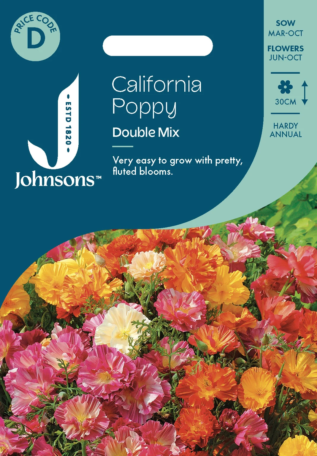 Poppy Mixture California Poppy Double Mix - Hanleys of Cork