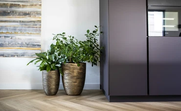 Capi Black Gold Vase Elegant Low Rib NL 46x58 cm - image 3