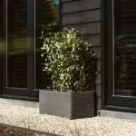 Capi Black Nature Rib NL Rectagular Planter 81L - image 2