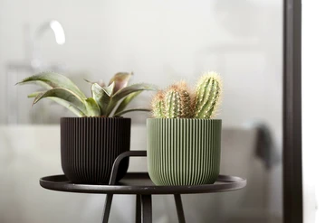 Capi Black Planter Ball Groove NL 35x34cm - image 2