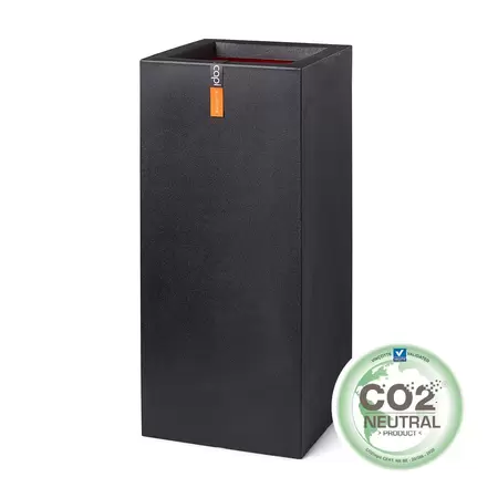 Capi Black Urban Smooth NL Rectangular Planter 96L - image 1