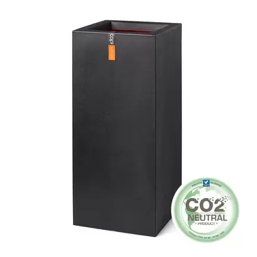 Capi Black Urban Smooth NL Rectangular Planter 96L - image 1