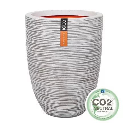Capi Nature Rib NL Elegant Low Vase Planter 30L - image 1