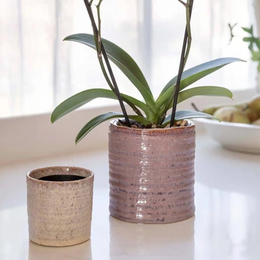 Chambray Reative Rustic Ivory Planter H14cm D13cm - image 3