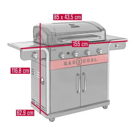 Char-Broil Gas2Coal 2.0 4B Euroflex - image 4