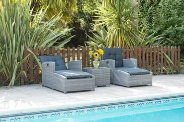 Chatsworth Rattan Luxury Reclining Lounger Set